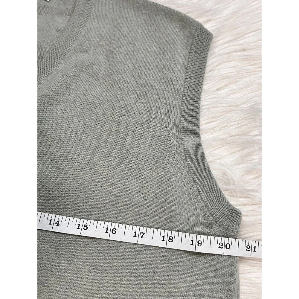 Ballantyne x Harrods 100% Cashmere Sweater Vest Scotland Men's Size 44/US L - Picture 10 of 10